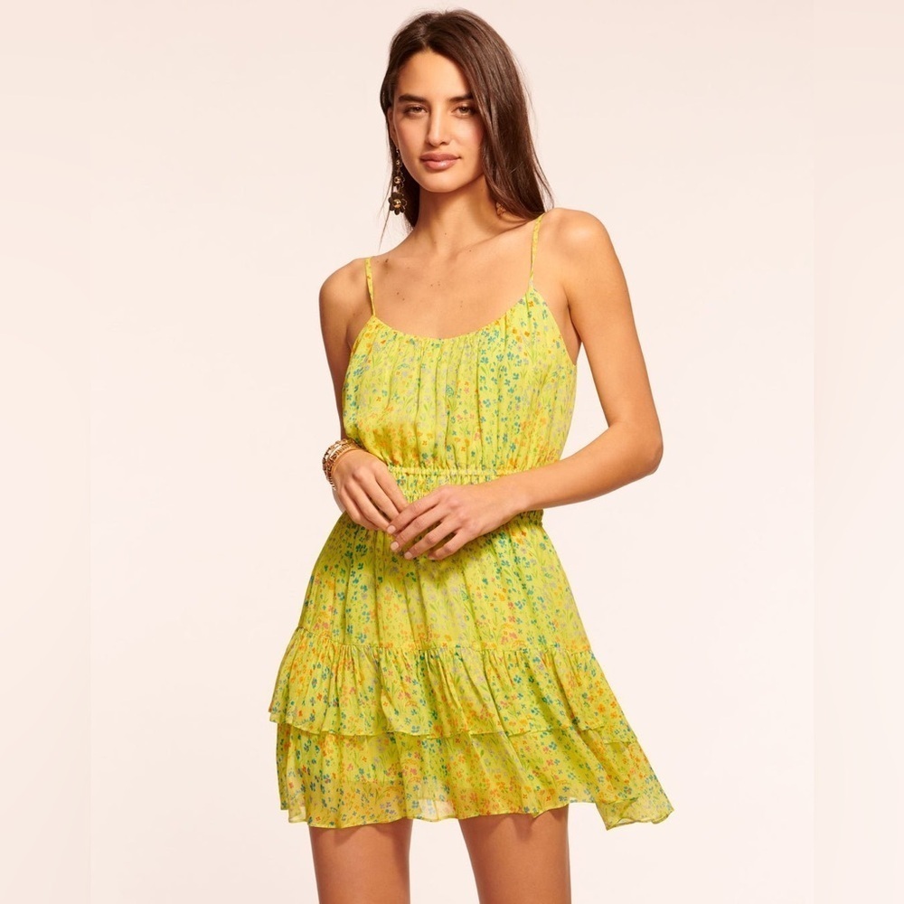 Ramy Brook Gwen Ruffle Mini Dress Size XXS